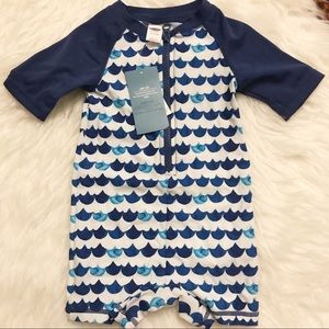 NEW! Old Navy baby swim romper rash guard onesie